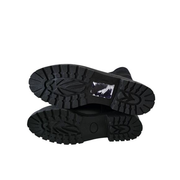 La Canadienne Heritage Women Size 8 Harlan Asymmetrical Boot in Black Shearling - Picture 7 of 8